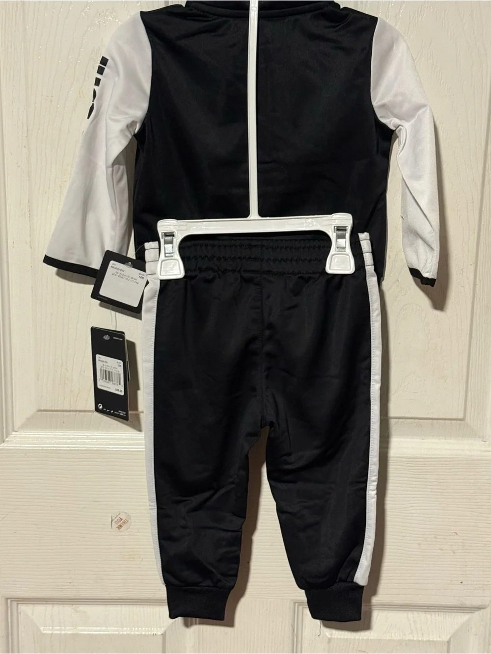 Nike Black and White 'Just Do It' Sleeve Track Jacket - Picture 5 of 5